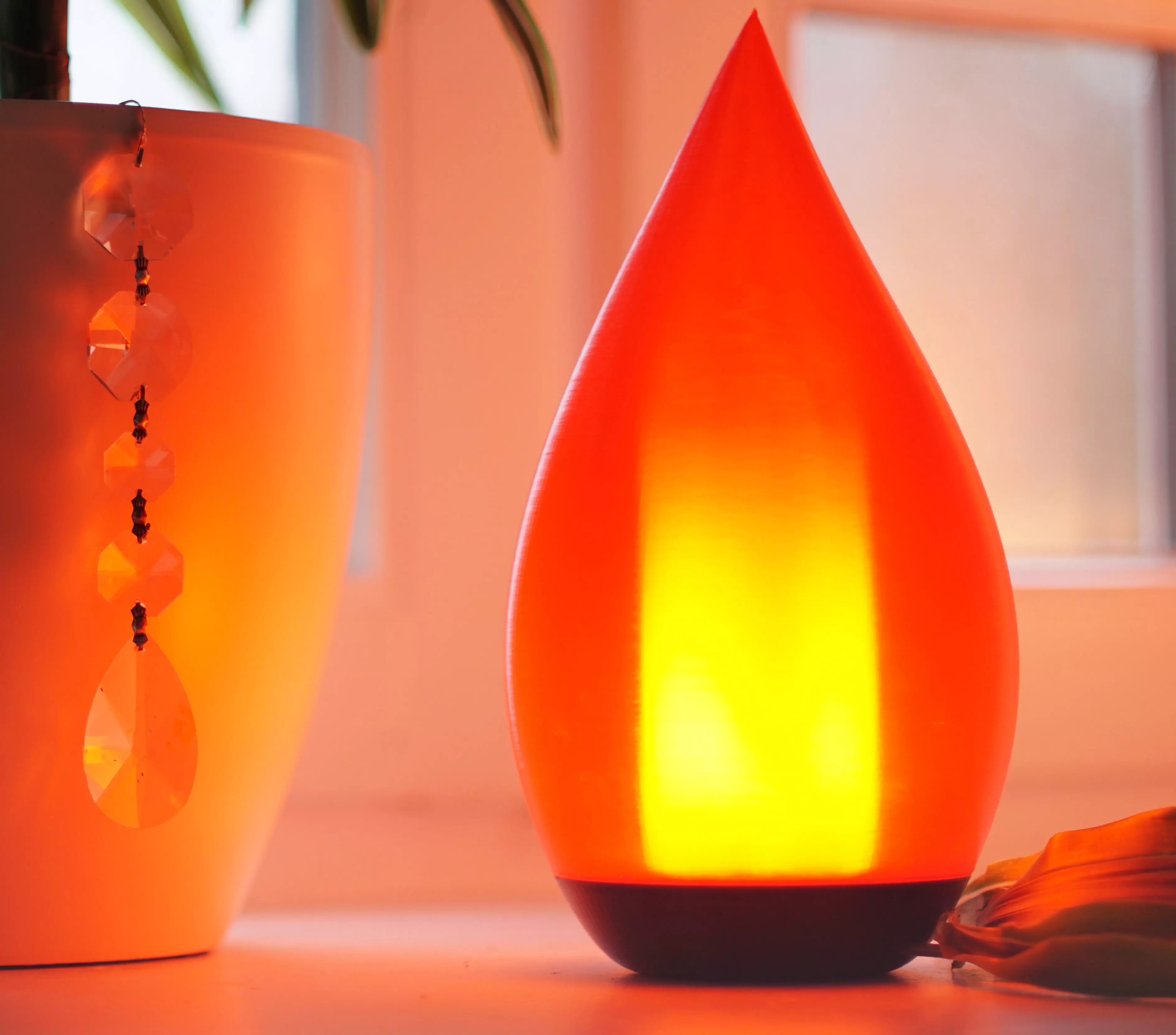 Flame - Lamp 3D print model_0