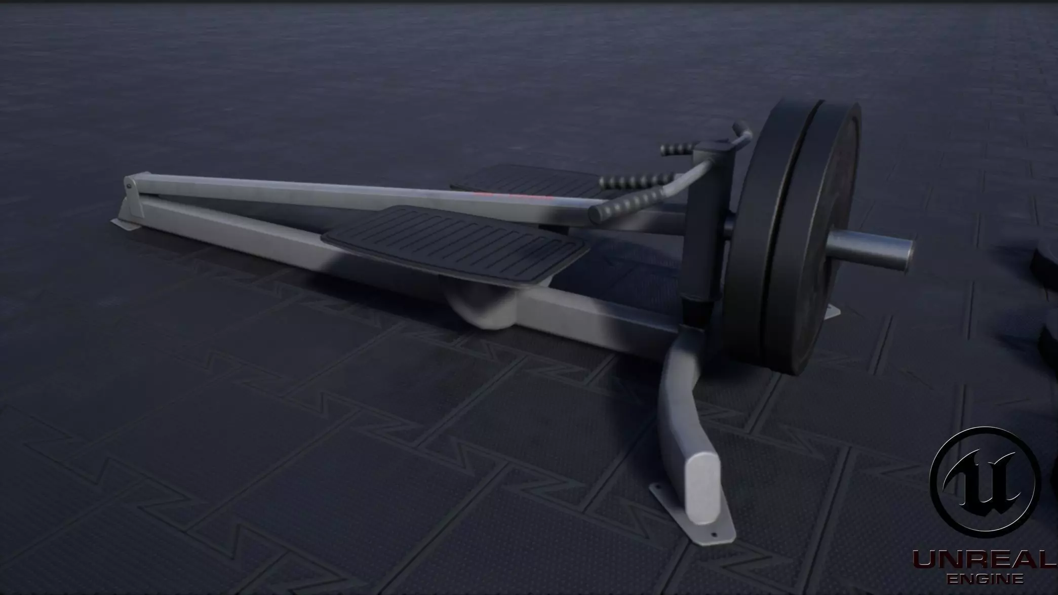 Tbar Row Low-poly 3D model_0