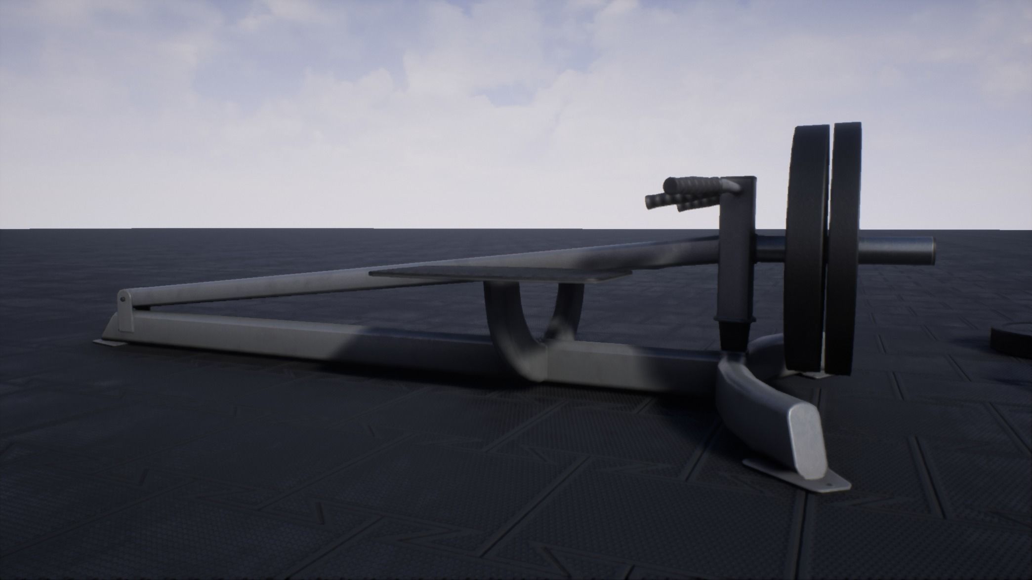 Tbar Row Low-poly 3D model_4