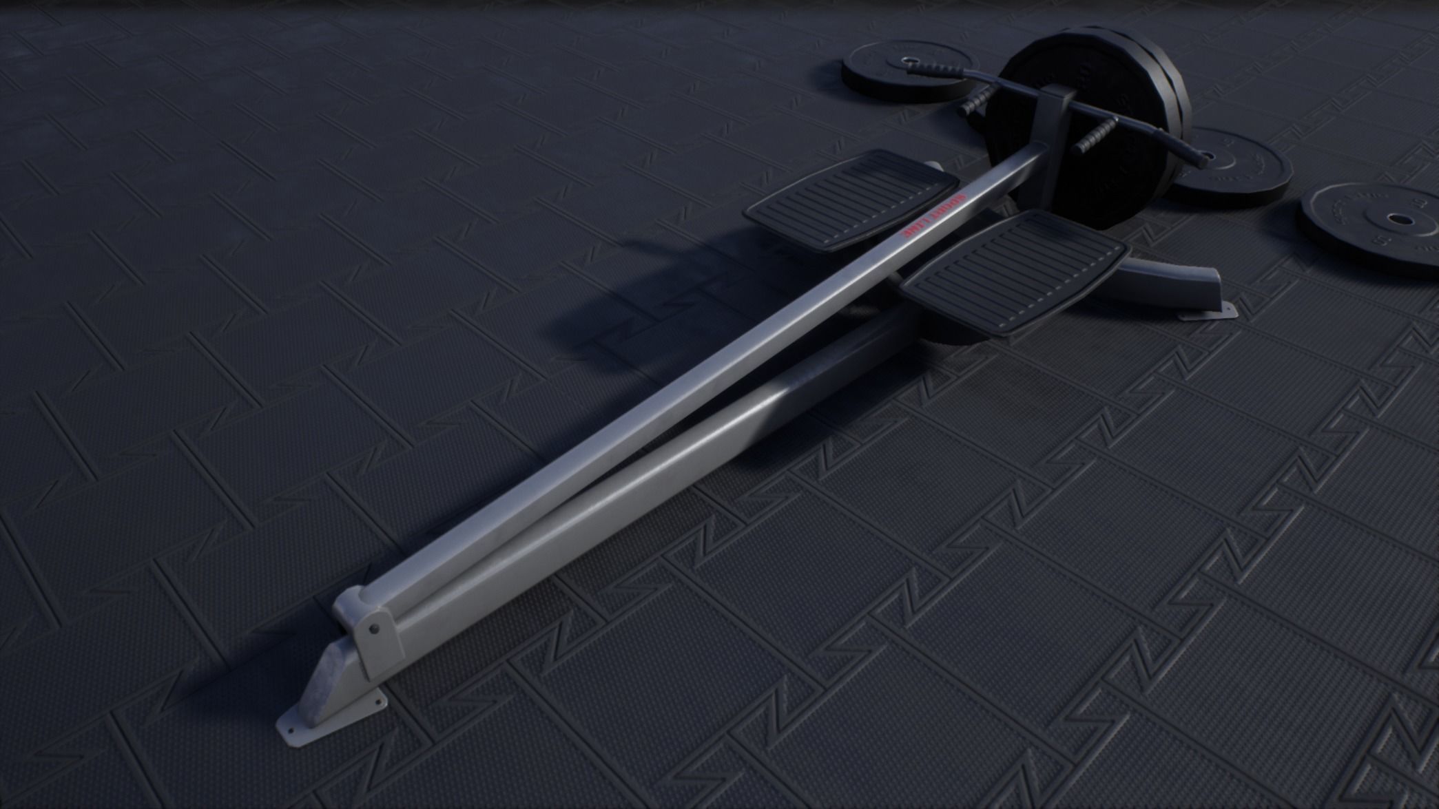 Tbar Row Low-poly 3D model_3