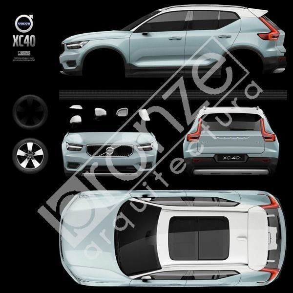 Volvo XC40 2018 Low-poly 3D model_22