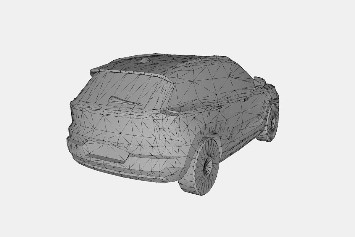 Volvo XC40 2018 Low-poly 3D model_19