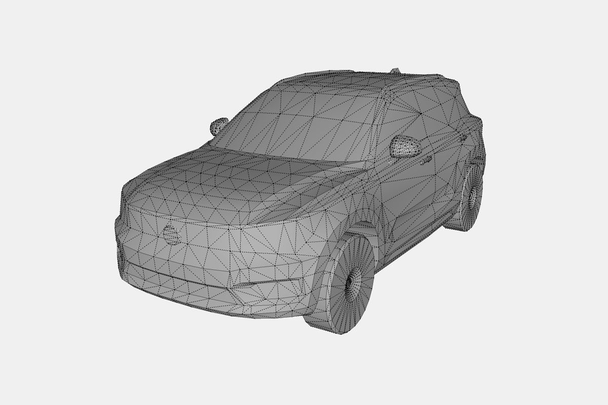 Volvo XC40 2018 Low-poly 3D model_18