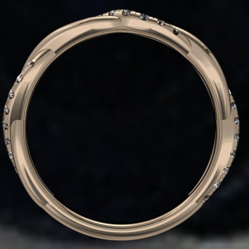 Criss cross band 3D print model_2