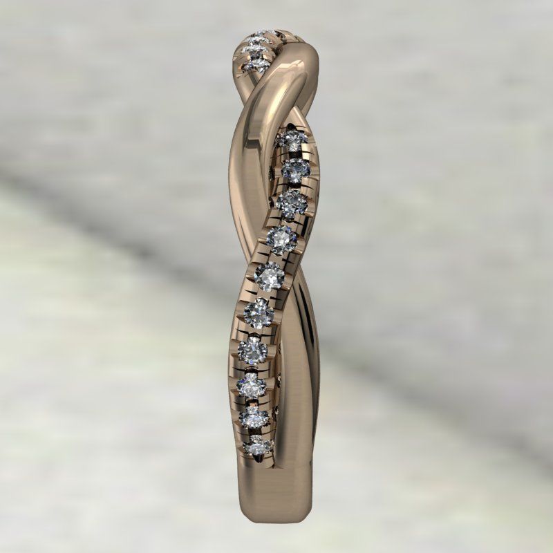 Criss cross band 3D print model_3