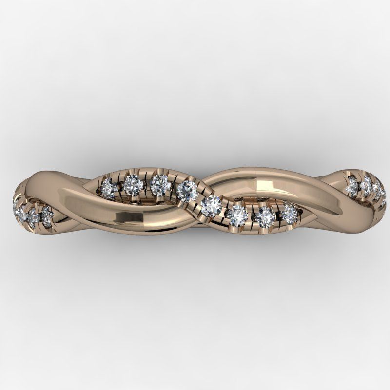 Criss cross band 3D print model_1