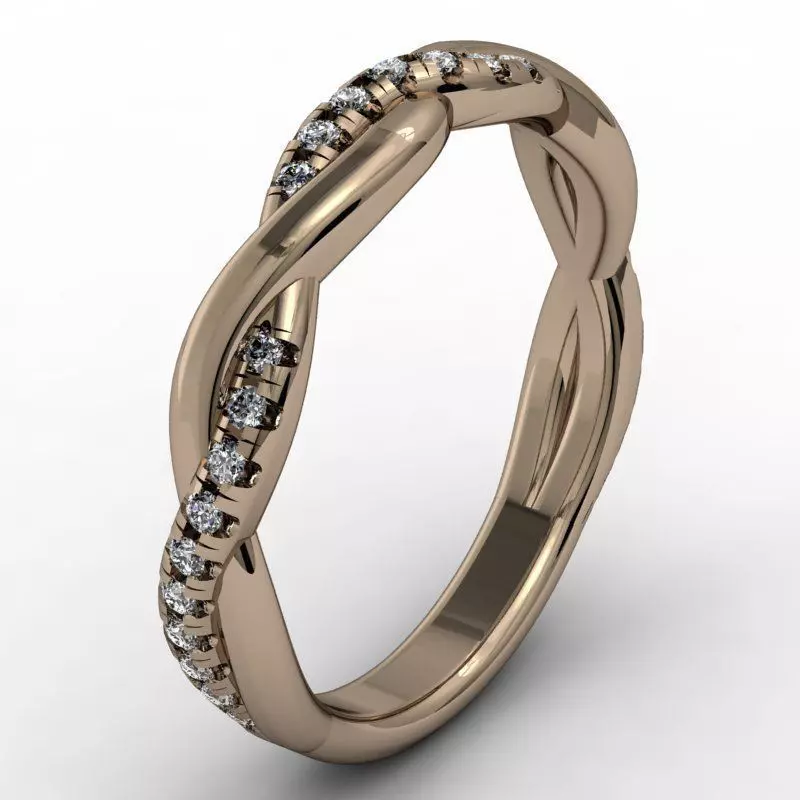 Criss cross band 3D print model_0