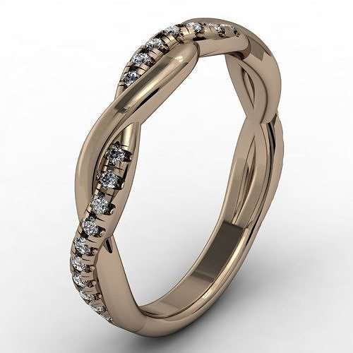 Criss cross band 3D print model