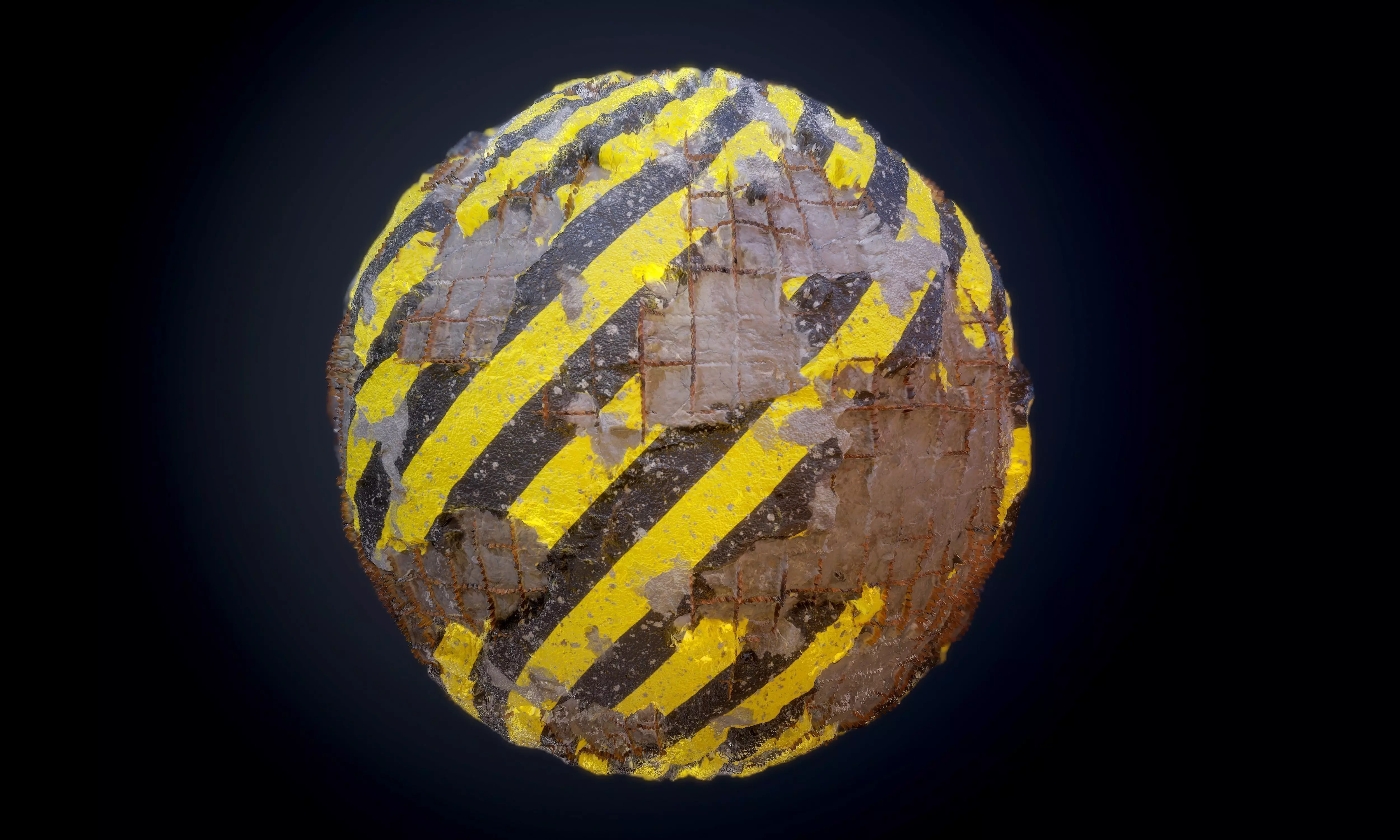 Concrete Rebar Hazard Seamless PBR Texture Texture_0