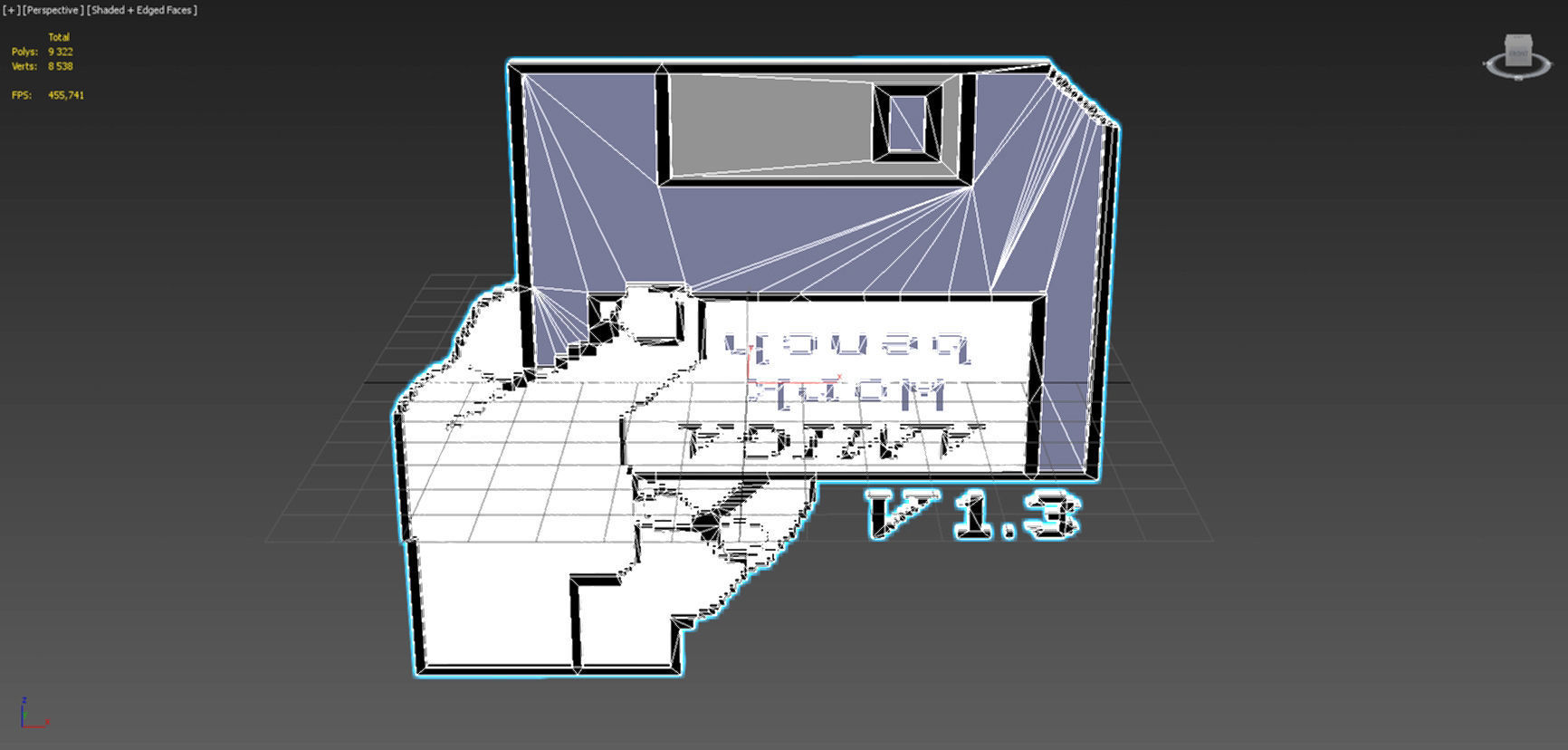 Amiga Insert Disk Low-poly 3D model_8