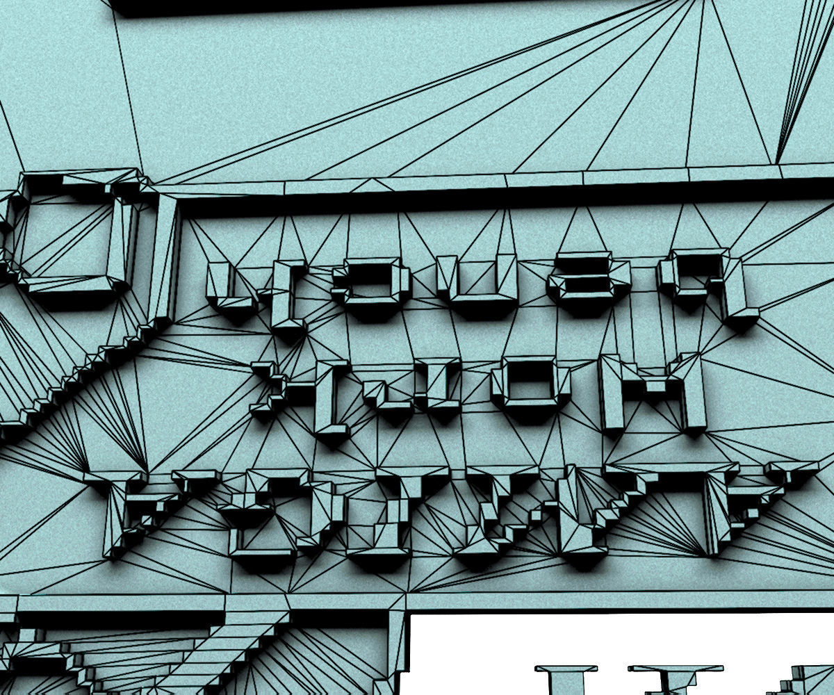 Amiga Insert Disk Low-poly 3D model_6