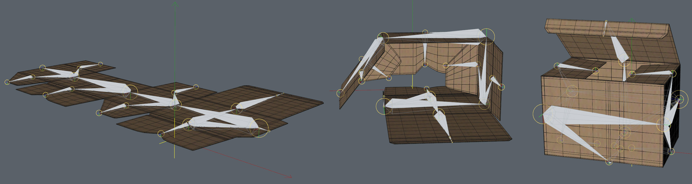 Cardboard Box 195x285cm - Rigged and Animated 3D model_9