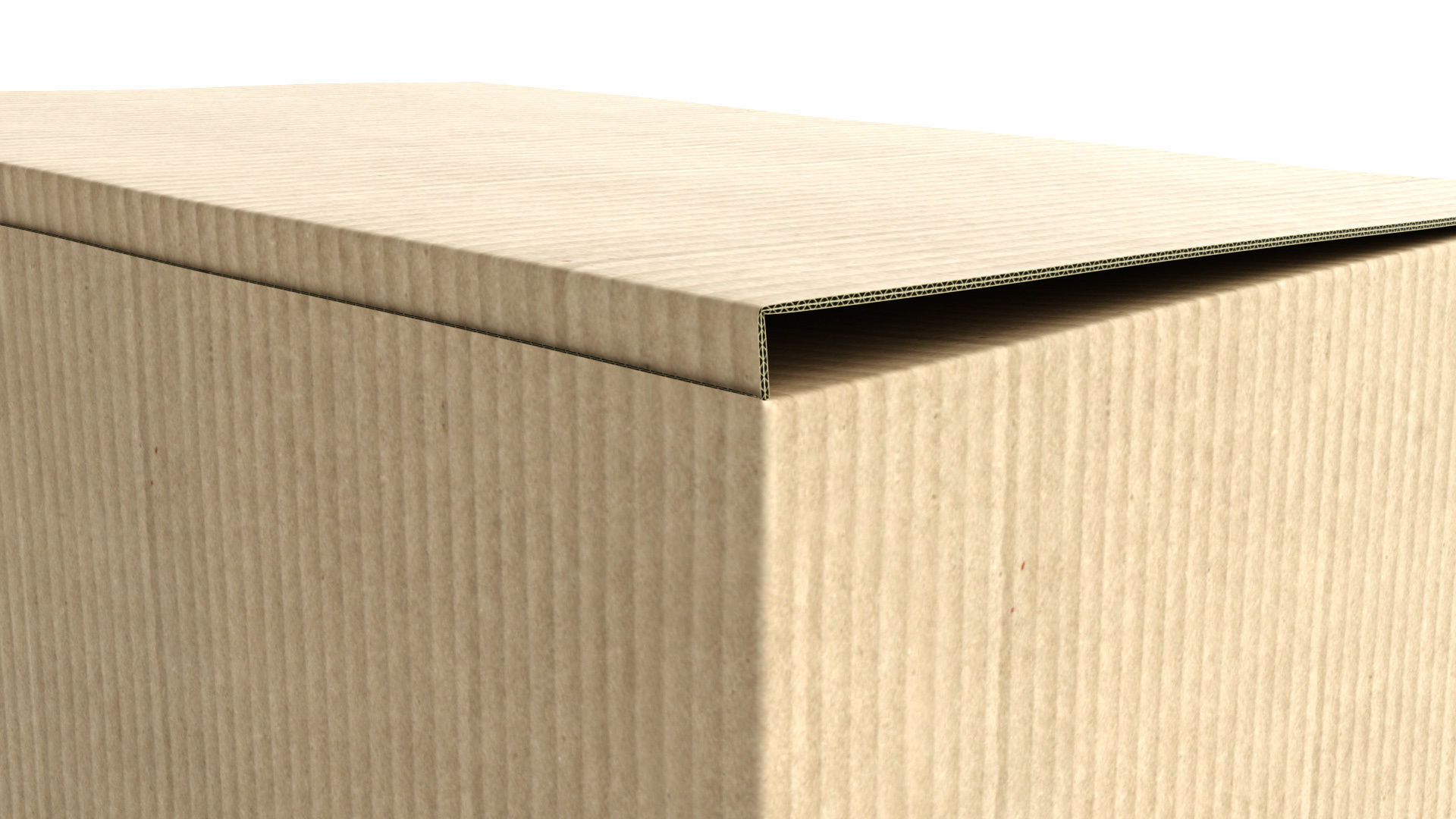 Cardboard Box 195x285cm - Rigged and Animated 3D model_3
