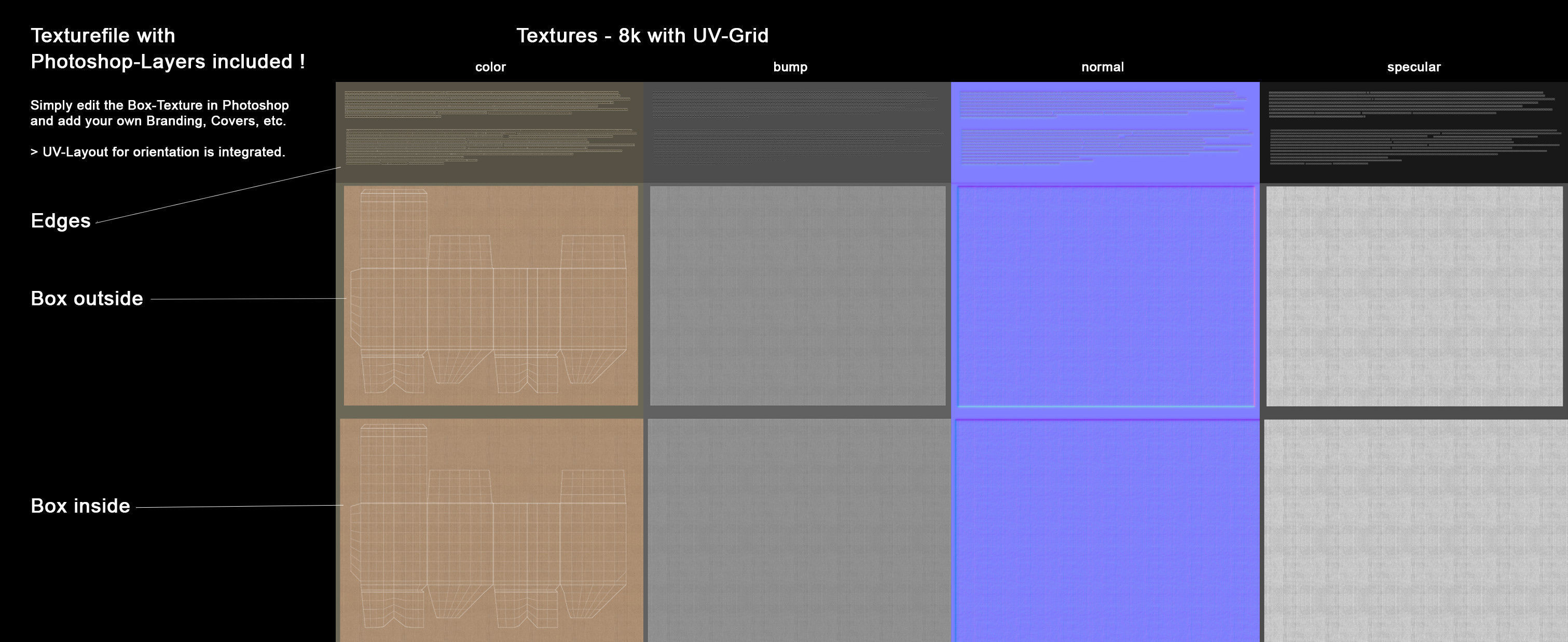 Cardboard Box 195x285cm - Rigged and Animated 3D model_7