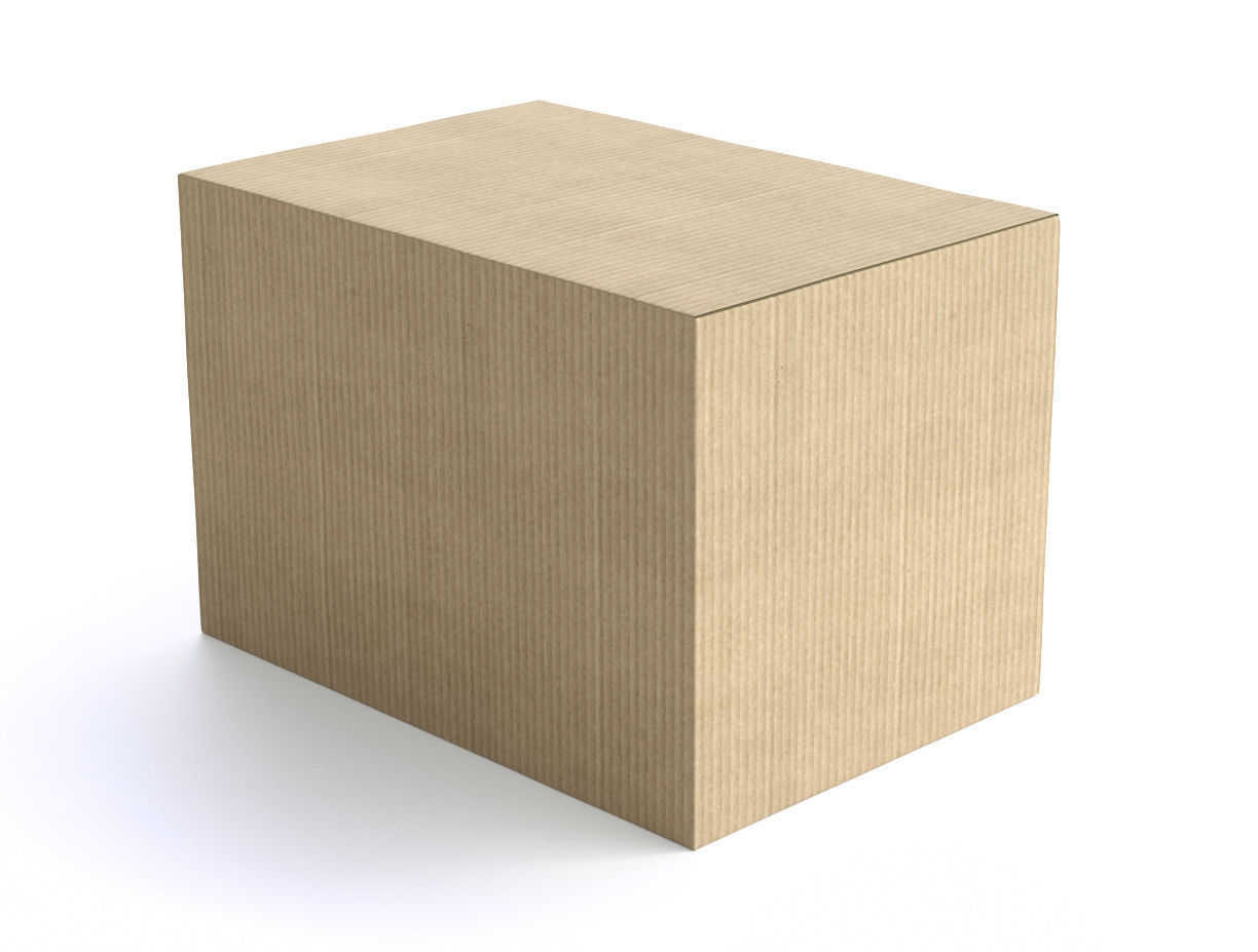 Cardboard Box 195x285cm - Rigged and Animated 3D model_4