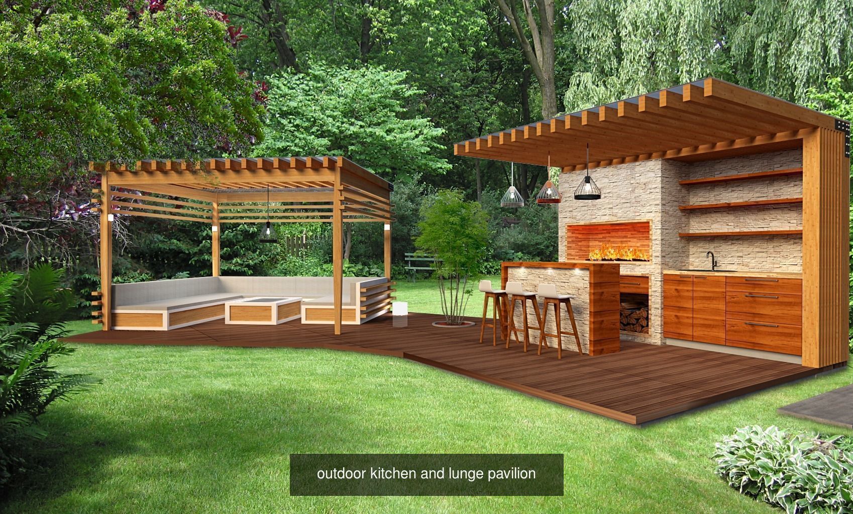 outdoor kitchen pack 4 3D Model Collection_5