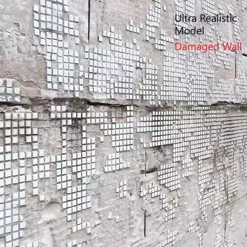 Ultra realistic Damaged Wall Scan