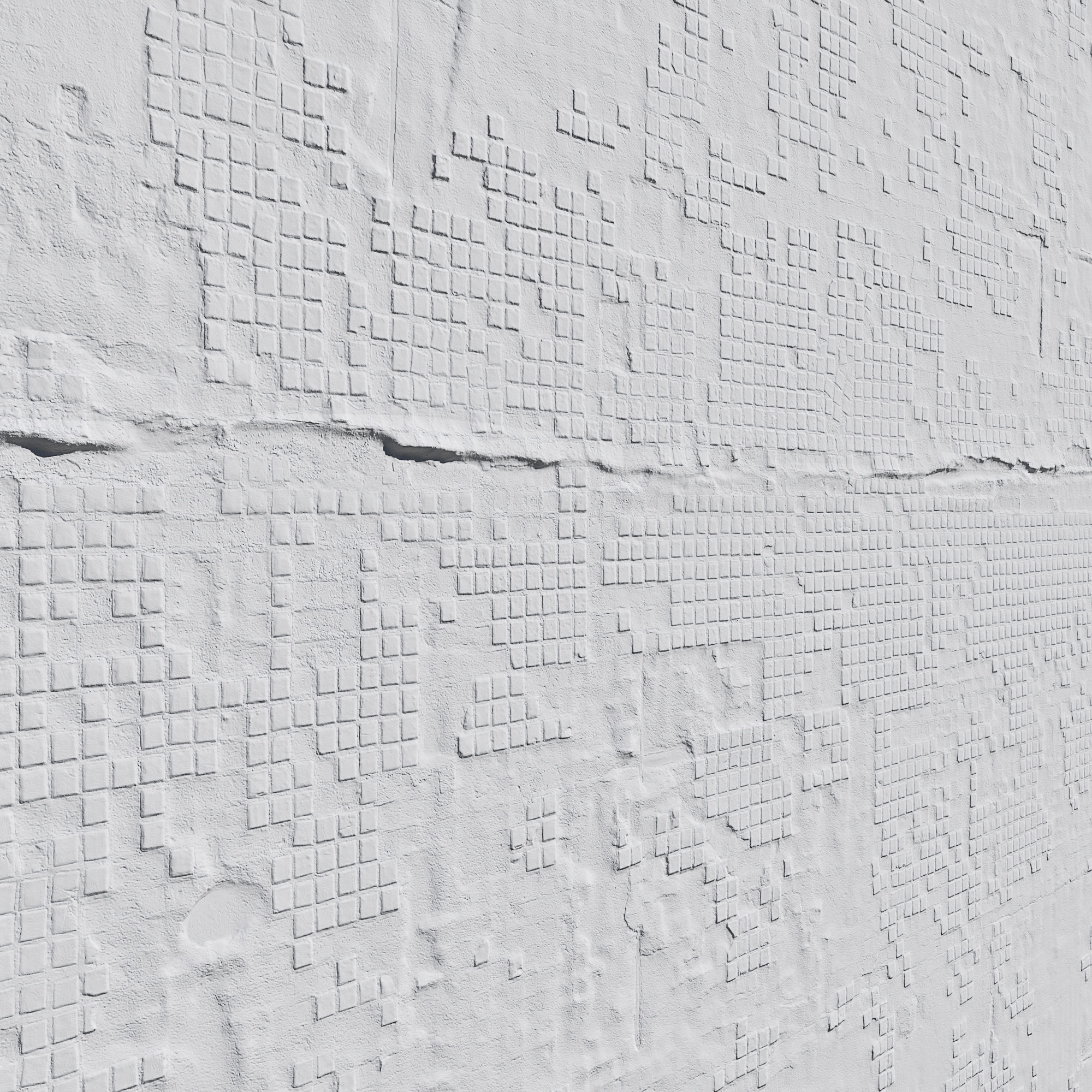 Ultra realistic Damaged Wall Scan 3D model_2
