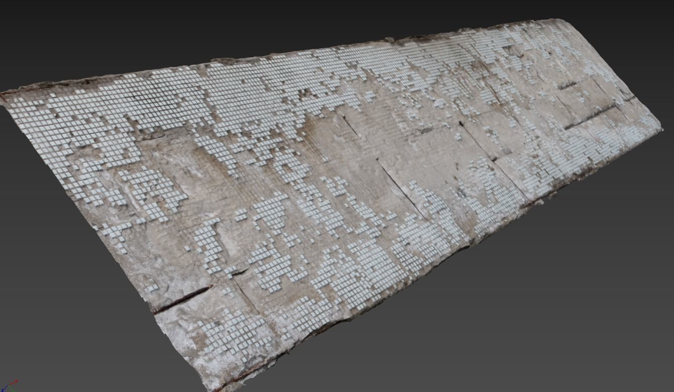 Ultra realistic Damaged Wall Scan 3D model_5