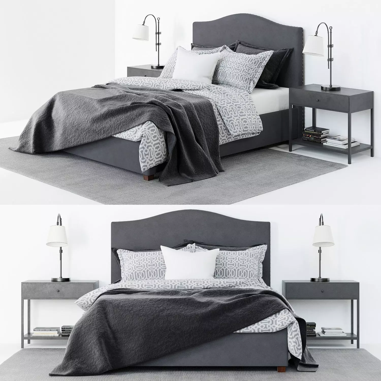 Pottery Barn Raleigh Bed 3D model