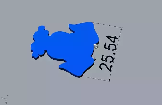 Fun puppy memory paper clip 3d model 3D print model