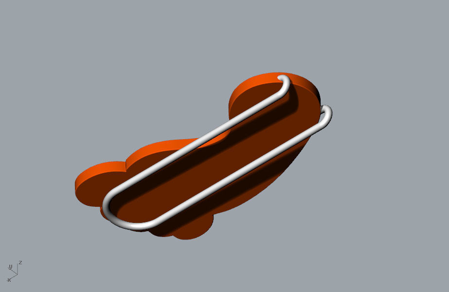 Small ankle fun memory paper clip 3D model 3D print model_3