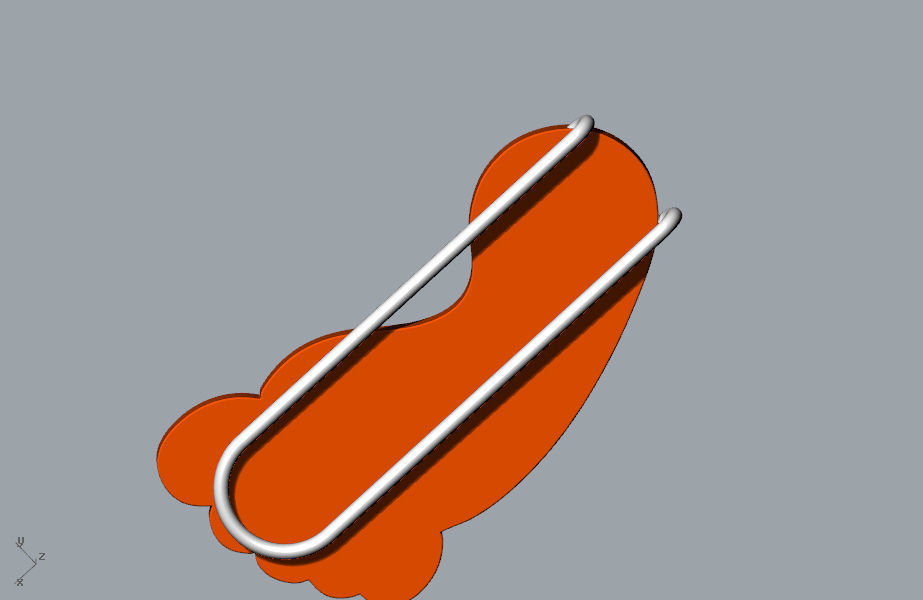 Small ankle fun memory paper clip 3D model 3D print model_4