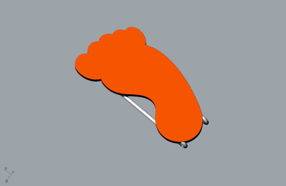 Small ankle fun memory paper clip 3D model 3D print model_9