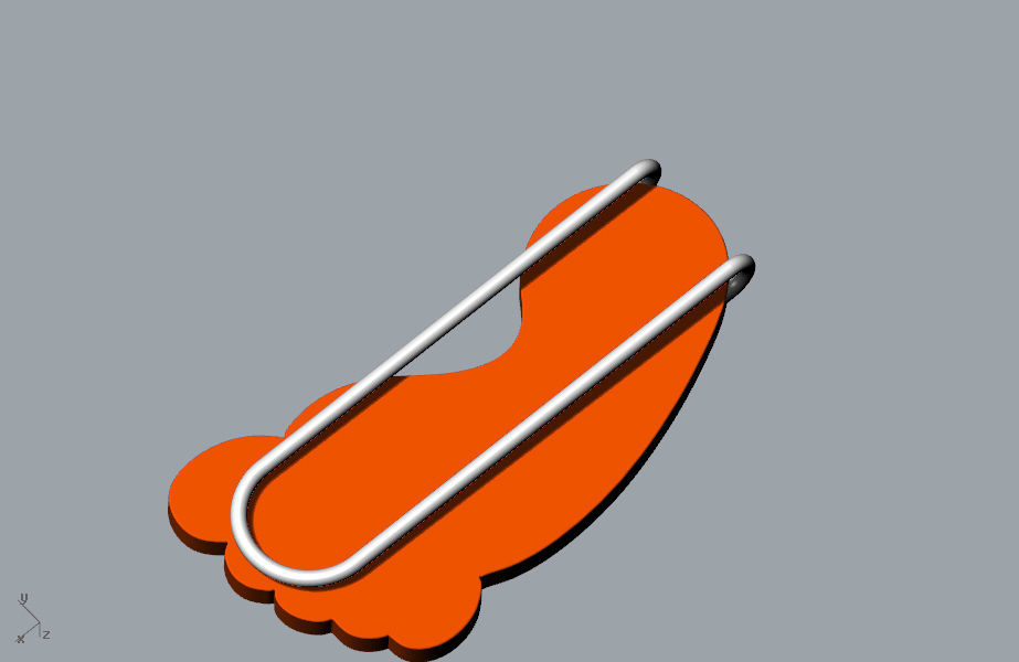 Small ankle fun memory paper clip 3D model 3D print model_5