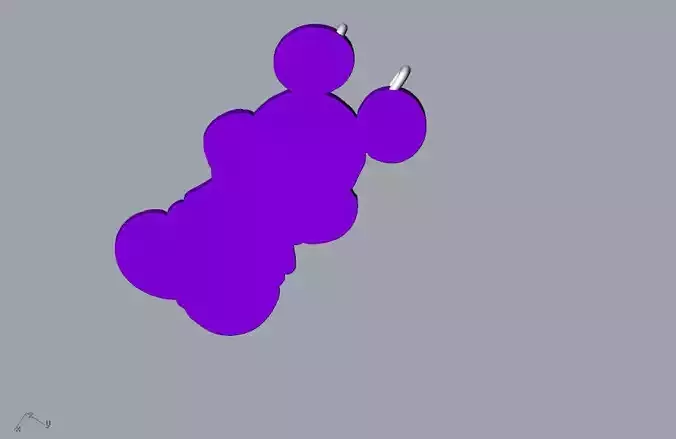 Bunny fun memory paper clip 3D Model 3D print model