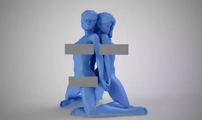 Two Sexy Lady 3D print model