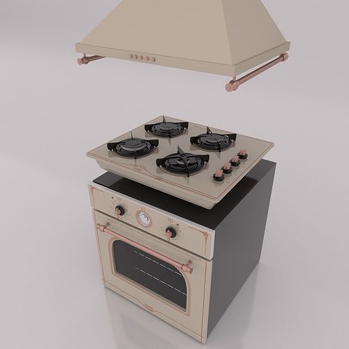 Oven stove and range 3D model