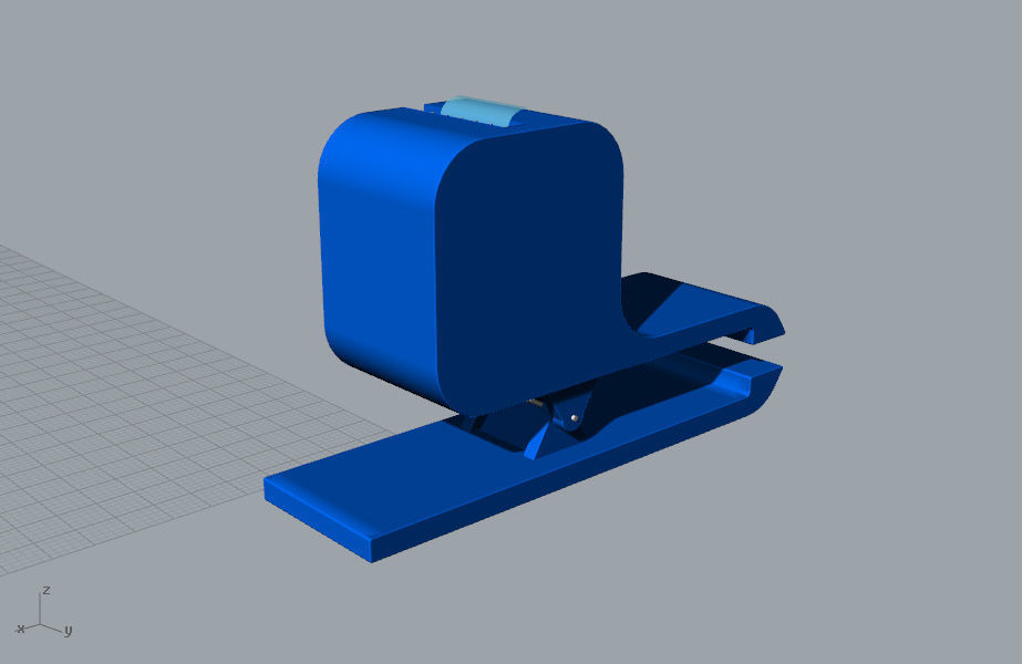 Tape cutter stationery 3D Model 3D print model_14