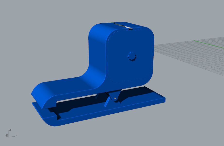 Tape cutter stationery 3D Model 3D print model_5