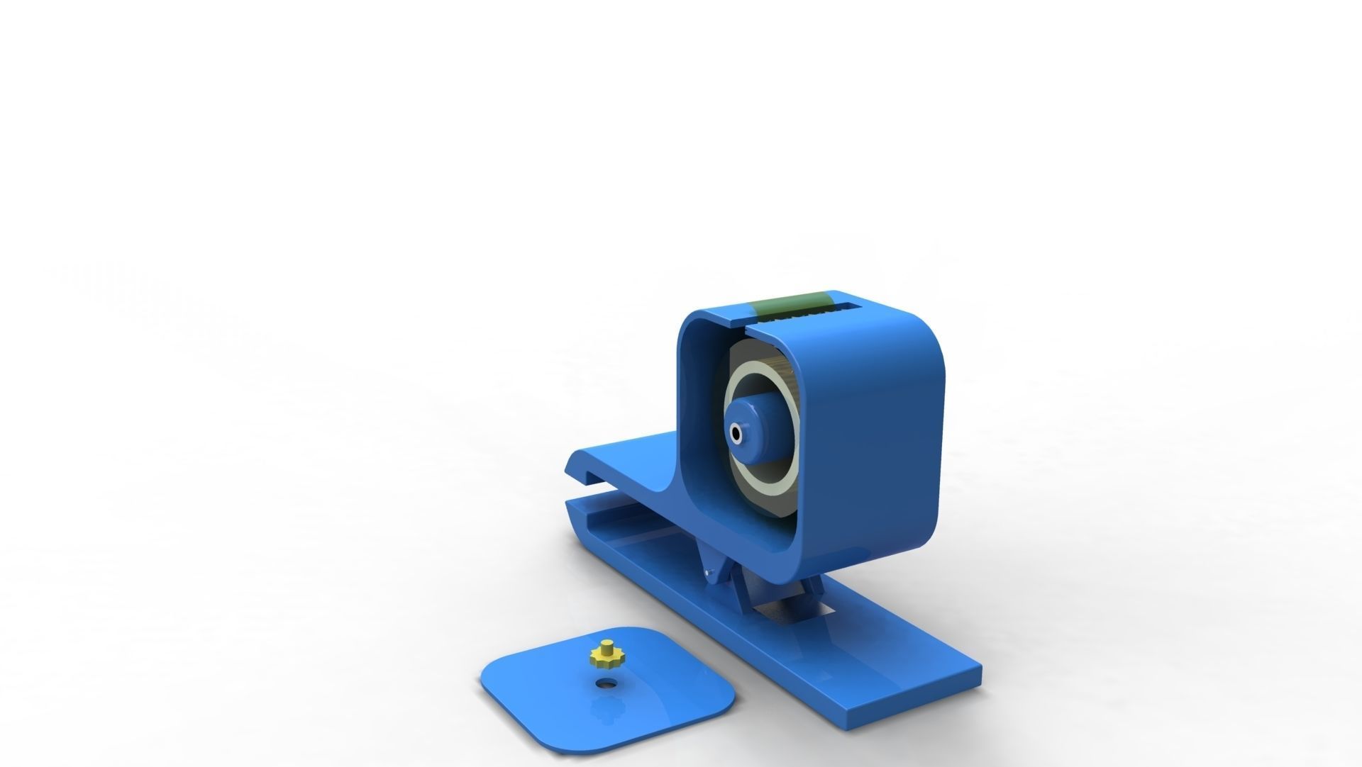 Tape cutter stationery 3D Model 3D print model_4