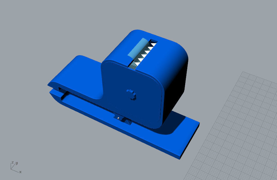 Tape cutter stationery 3D Model 3D print model_8