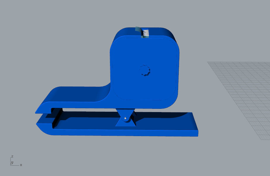 Tape cutter stationery 3D Model 3D print model_34