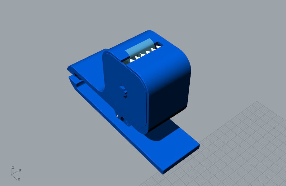 Tape cutter stationery 3D Model 3D print model_9