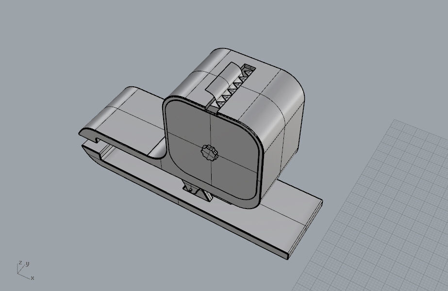 Tape cutter stationery 3D Model 3D print model_30