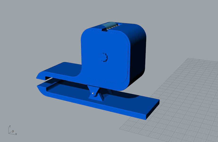 Tape cutter stationery 3D Model 3D print model_11
