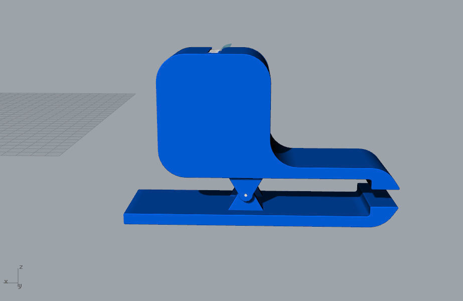 Tape cutter stationery 3D Model 3D print model_15