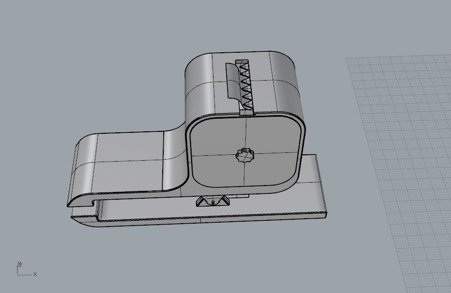 Tape cutter stationery 3D Model 3D print model_29