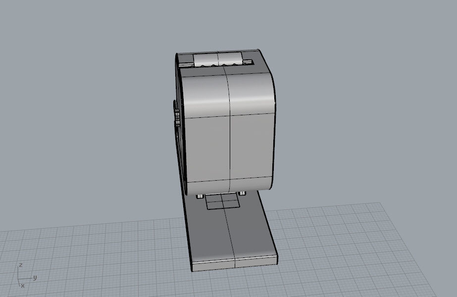 Tape cutter stationery 3D Model 3D print model_32