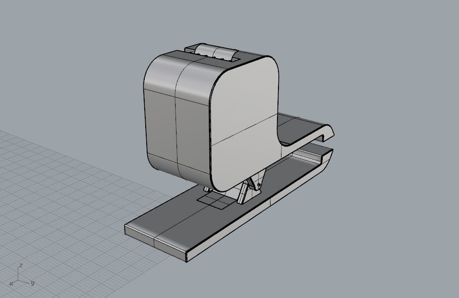 Tape cutter stationery 3D Model 3D print model_33