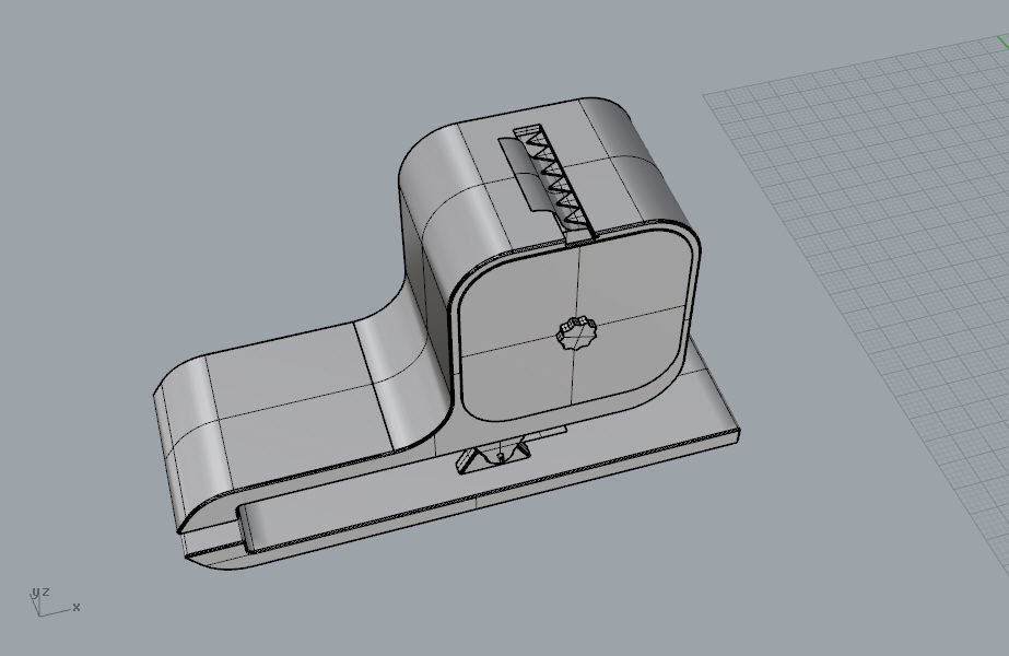 Tape cutter stationery 3D Model 3D print model_28