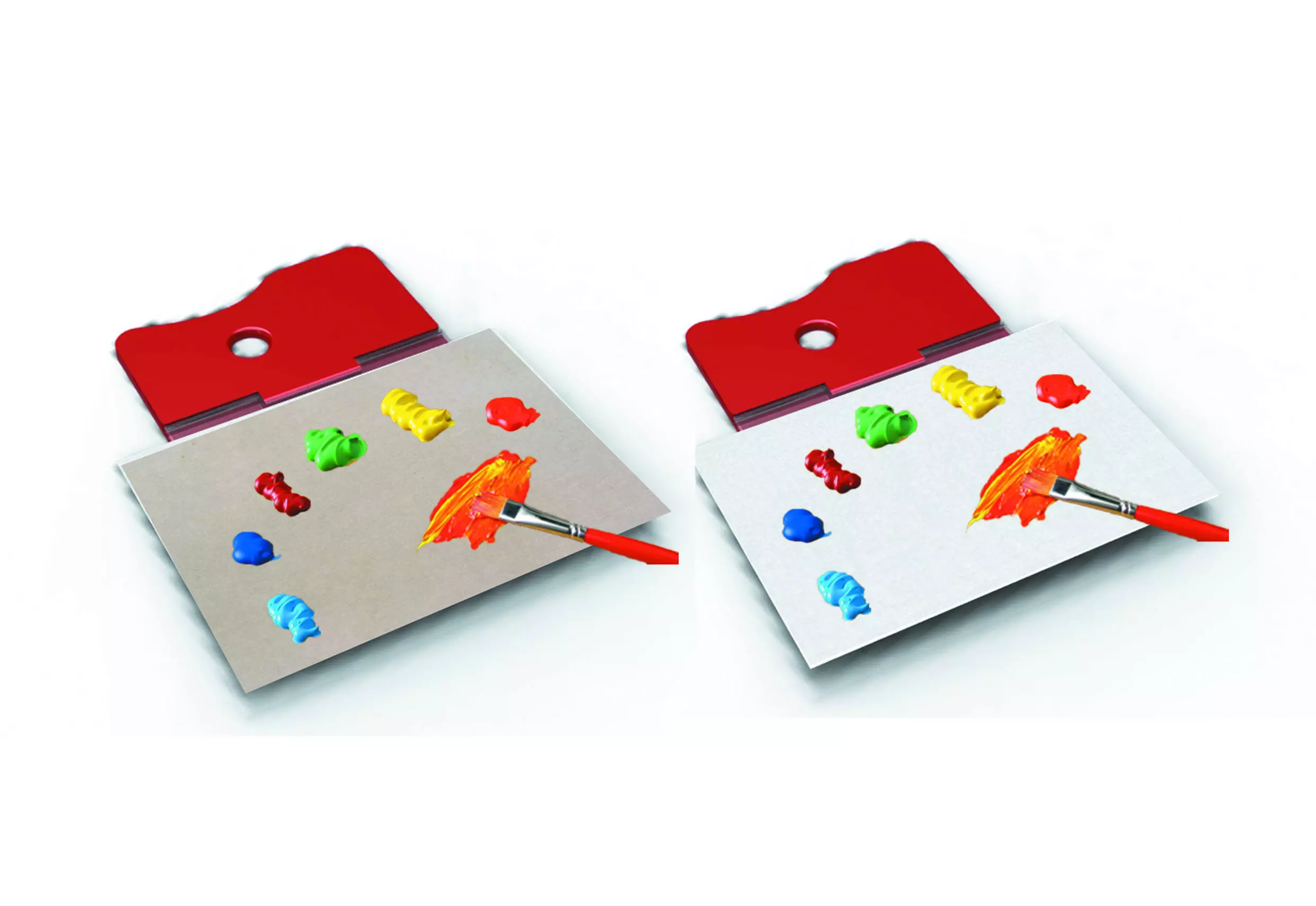 Children transparent painting palette 3D Model 3D print model
