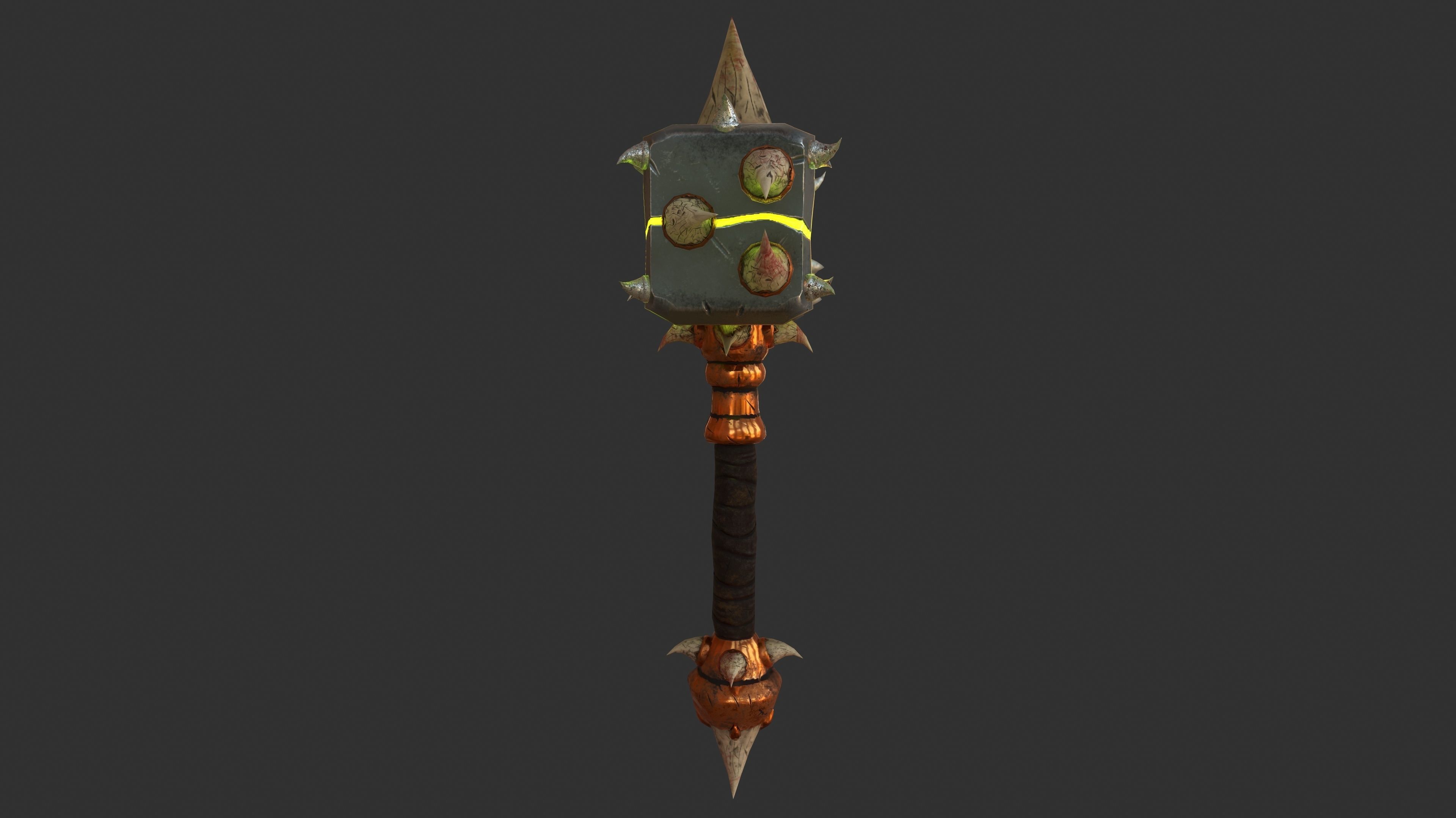 AXE low poly gaming model Low-poly 3D model_2