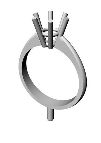 An 67 ring with four holes 3D print model