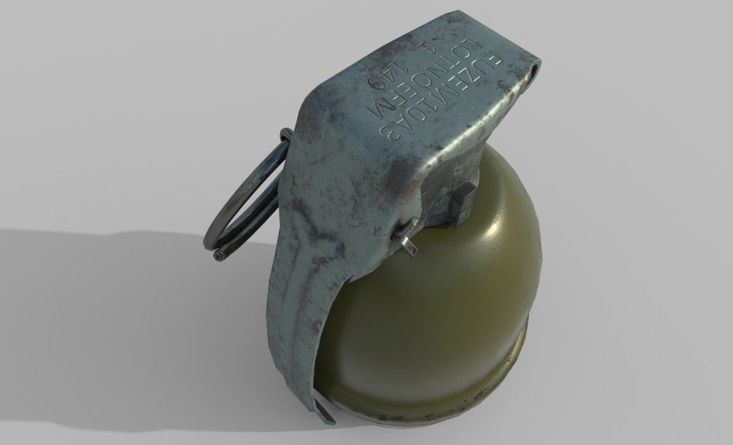 MK1 Illumination Hand Grenade Game Ready 2 LODs Low-poly 3D model_5