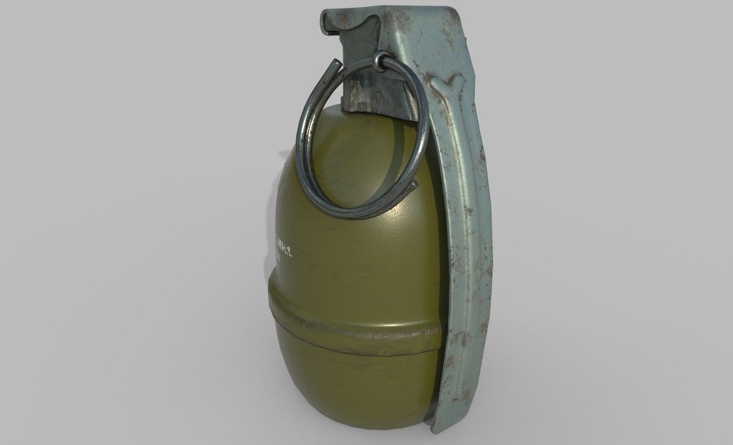 MK1 Illumination Hand Grenade Game Ready 2 LODs Low-poly 3D model_2